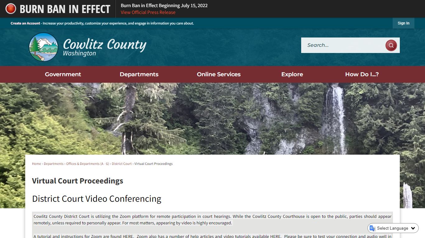 Virtual Court Proceedings | Cowlitz County, WA - Official Website